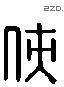 俠字六书源流