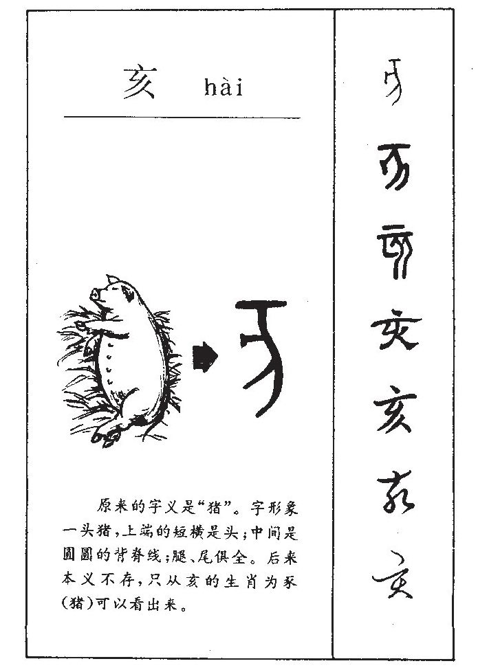 亥字字源字典