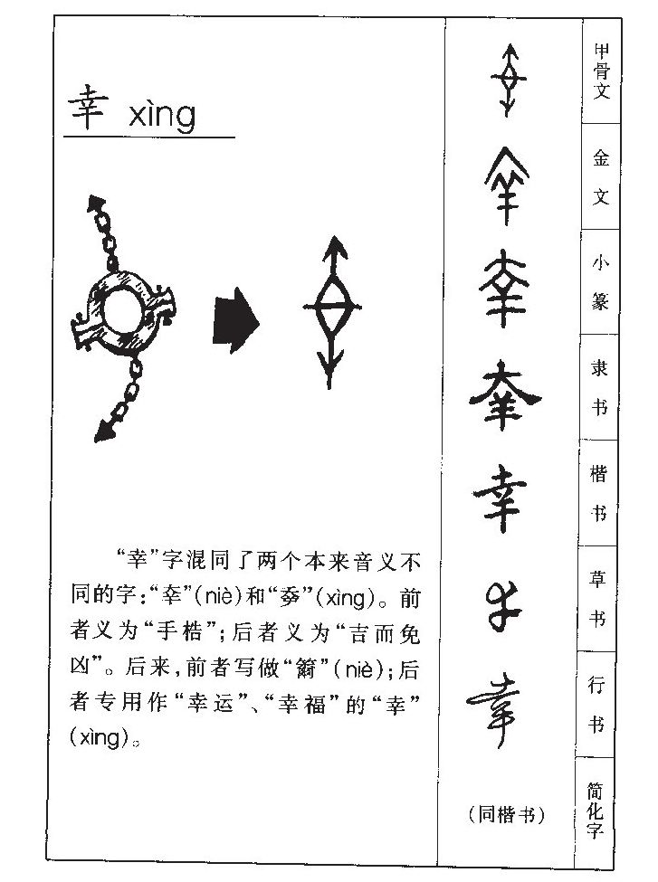 幸字字源字典