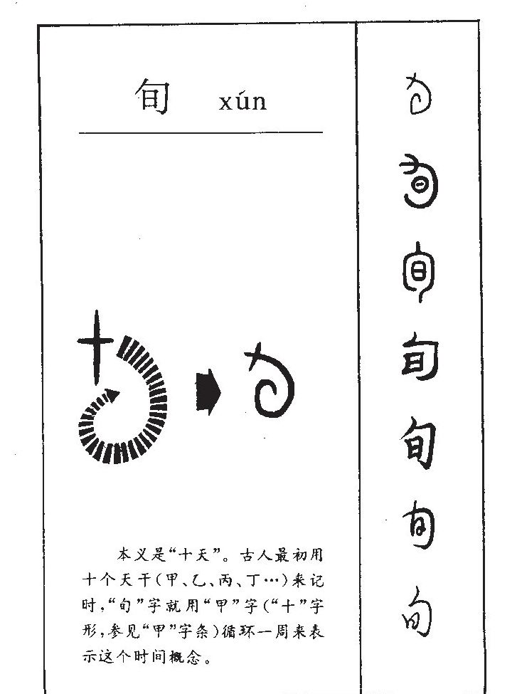 旬字字源字典