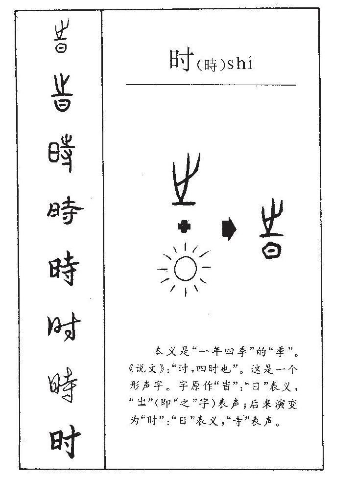 时字字源字典