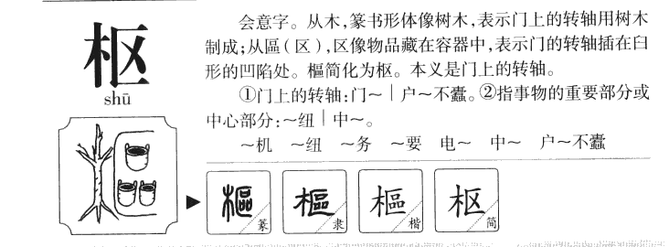 枢字字源字典