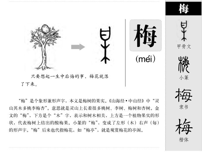 梅字字源字典