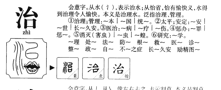 治字字源字典