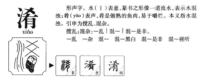 淆字字源字典