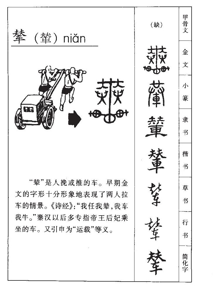 辇字字源字典