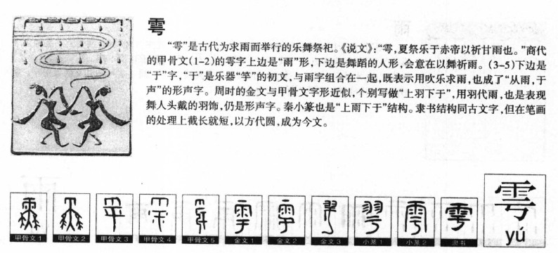 雩字字源字典
