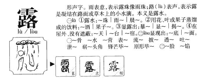 露字字源字典
